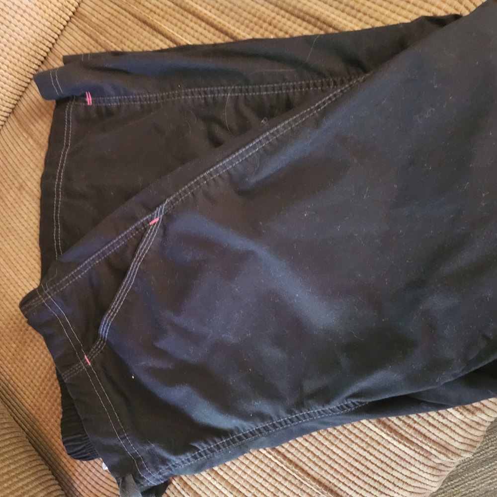 WonderWink Black Pants with Pink Accents